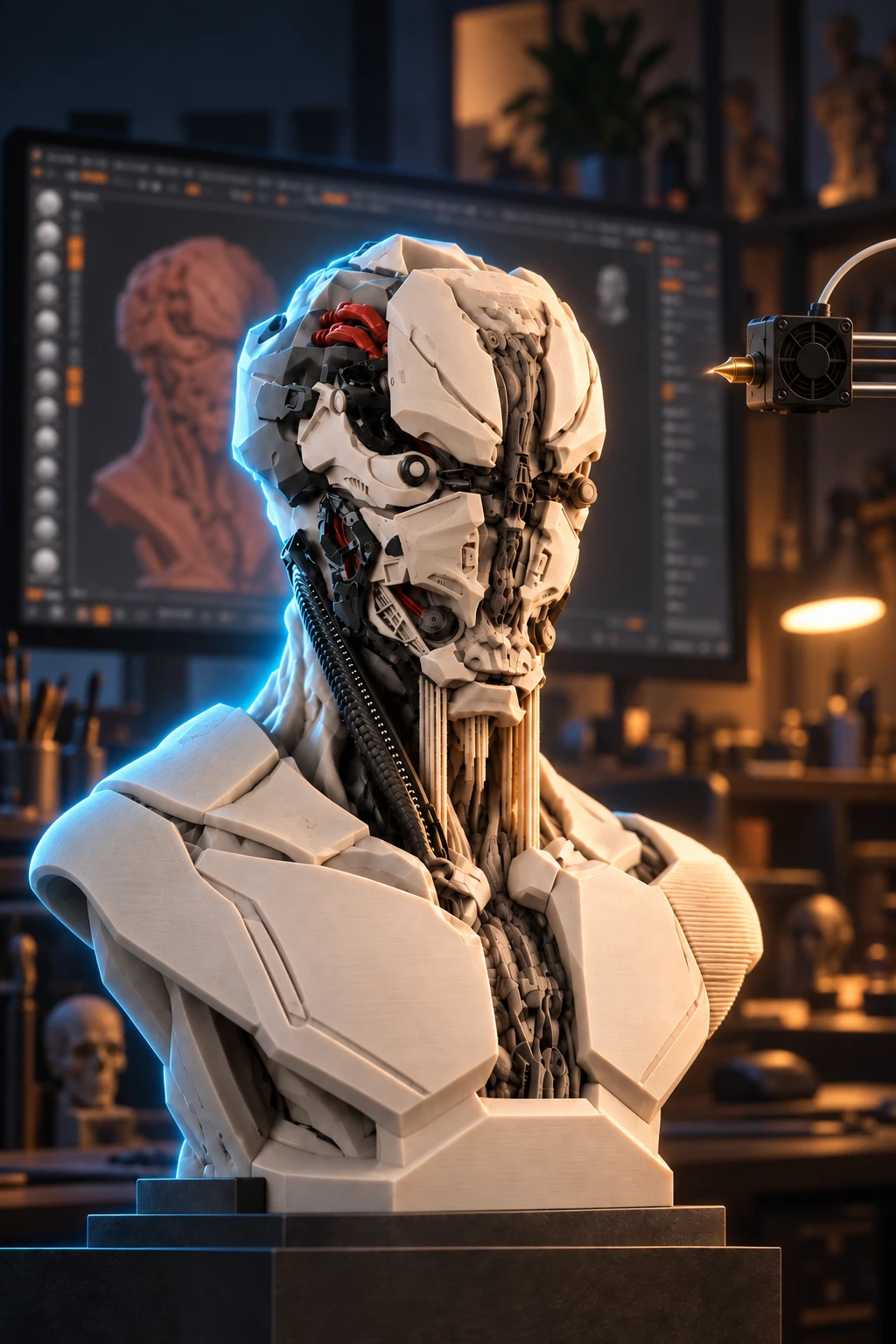 AI × ZBrush 角色雕刻与 3D 打印